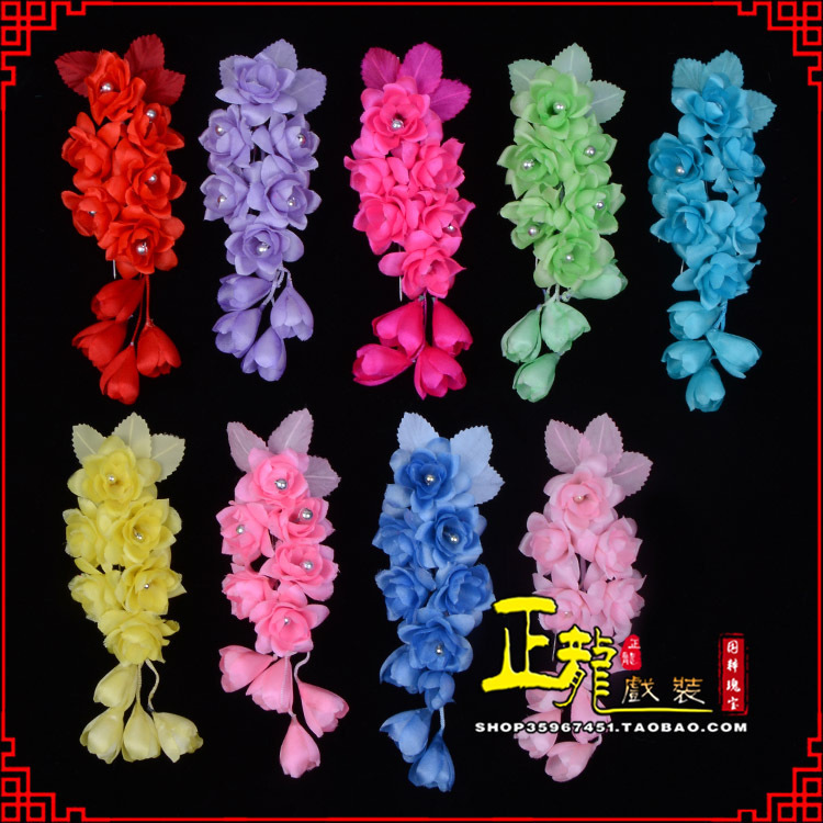 贵港鬓花头饰小花头花 真丝绢花