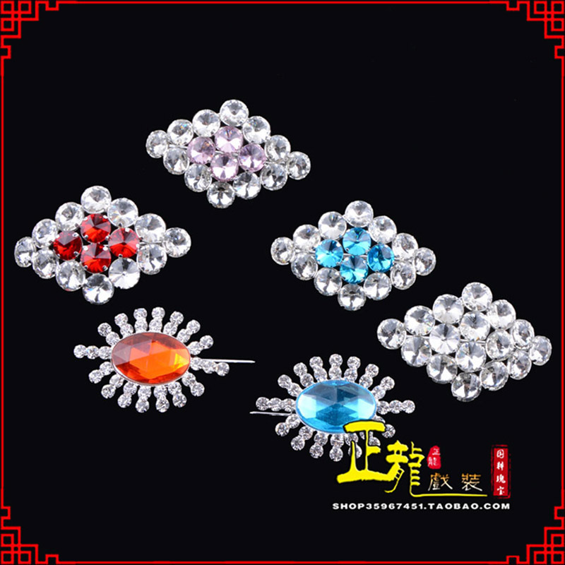 贵港花旦青衣小姐水钻领花胸花胸针 领扣